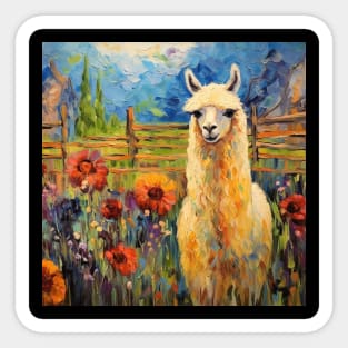 ALPACA PAINTING Sticker